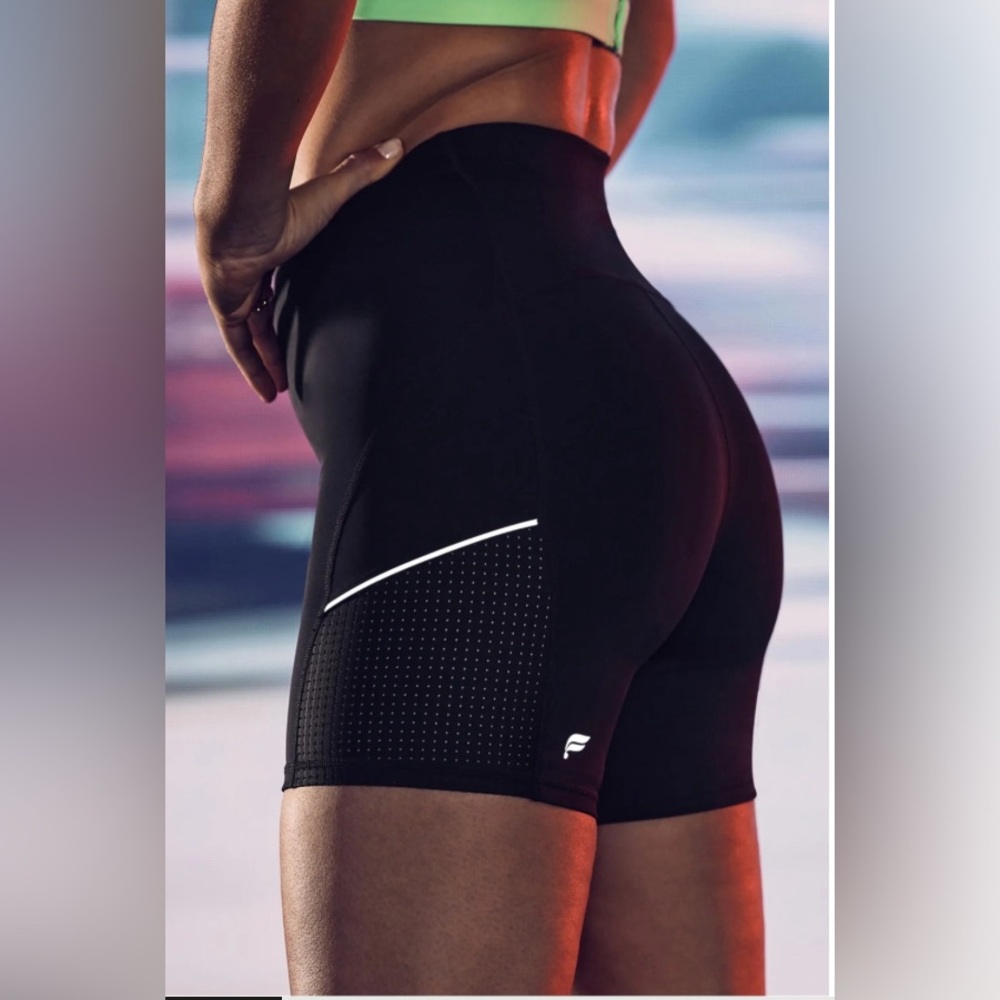Fabletics high waisted motion 365 biker/workout shorts